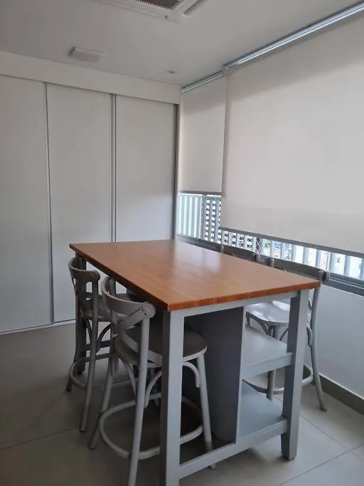 Studio Mobiliado, Com Garagem, 50M Metro Brooklin, Proximo Shopping Morumbi Em Sp Sao Paulo