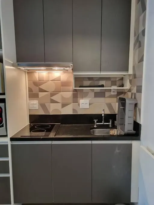 Studio Mobiliado, Com Garagem, 50M Metro Brooklin, Proximo Shopping Morumbi Em Sp Sao Paulo